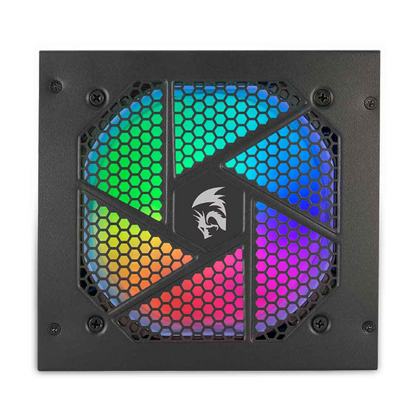 FONTE DE ALIMENTACAO REDRAGON GAMER 750 WATTS FULL MODULAR RGB 80 PLUS GOLD GC-PS006-1 PRETO