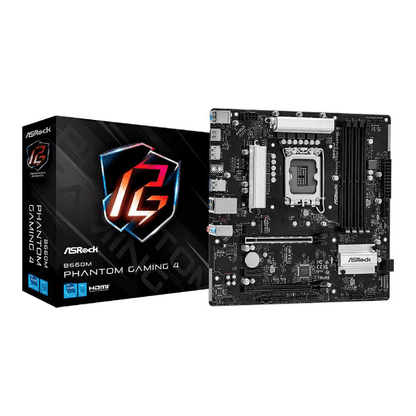 PLACA MAE (INTEL) ASROCK B660M PHANTOM GAMING 4 DDR4 LGA1700 12° E 13° GERACAO
