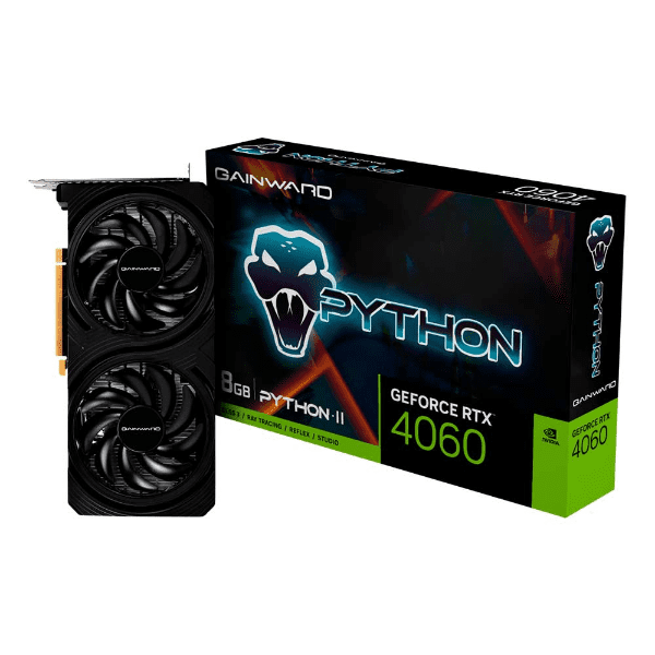 PLACA DE VIDEO GAINWARD GEFORCE RTX 4060 PYTHON II 8GB GDDR6 128BITS