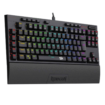 TECLADO MECANICO VISHNU RGB PRETO SWITCH VERMELHO K596RGB (PT-RED)