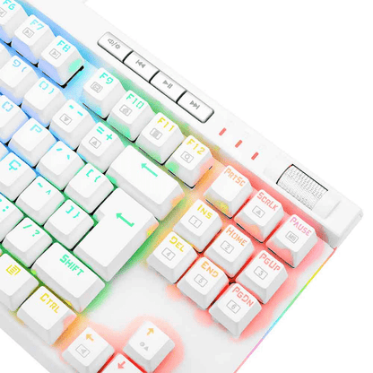 TECLADO GAMER REDRAGON MAGIC-WAND PRO RGB BRANCO SWITCH K587W-RGB-PRO (PT-BROWN)