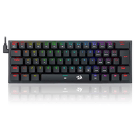 TECLADO MECANICO GAMER REDRAGON ANIVIA PRETO RGB COM SWITCH MARROM ABNT-2 K614-RGB (PT-BROWN)
