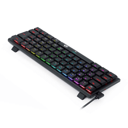 TECLADO MECANICO GAMER REDRAGON ANIVIA PRETO RGB COM SWITCH MARROM ABNT-2 K614-RGB (PT-BROWN)