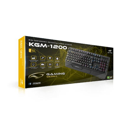 TECLADO MECANICO GAMER C3TECH PRETO KGM-1200BK