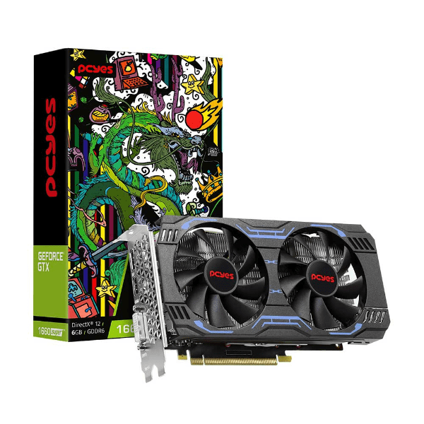 PLACA DE VIDEO PCYES GEFORCE GTX 1660 SUPER 6GB GDDR6 192BITS