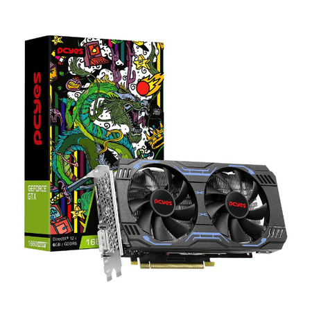 PLACA DE VIDEO PCYES GEFORCE GTX 1660 SUPER 6GB GDDR6 192BITS