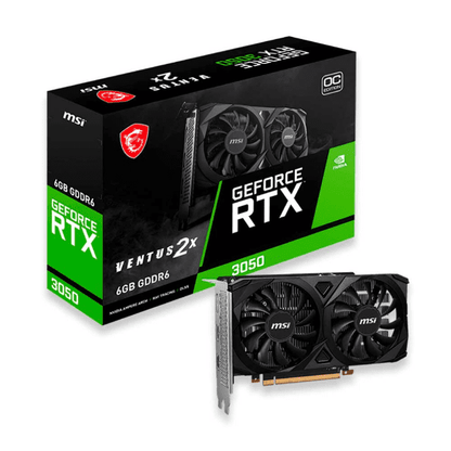 PLACA DE VIDEO MSI GEFORCE RTX 3050 VENTUS 2X OC 6GB GDDR6 96BITS