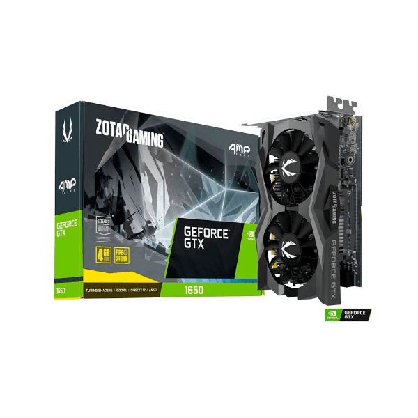 PLACA DE VIDEO ZOTAC GEFORCE RTX 1650 AMP CORE 4GB GDDR6 128BITS ZT-T16520J-10L