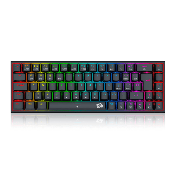 TECLADO REDRAGON MECANICO GAMER RYZE PRO RGB PRETO SWITCH MARROM K633RGB-PRO