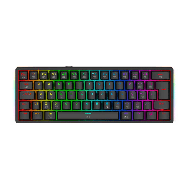 TECLADO REDRAGON MECANICO GAMER AKALI PRETO RGB SWITCH MARROM K642-RGB (PT-BROWN)