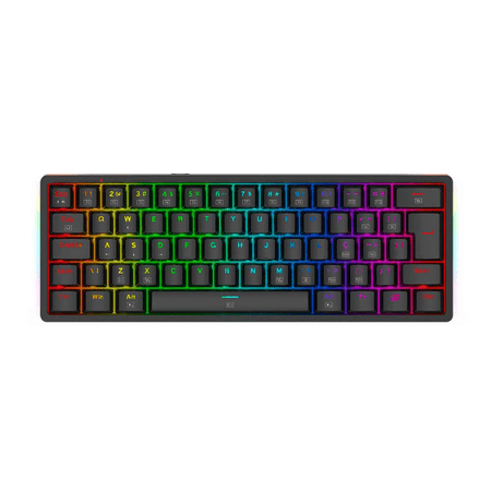 TECLADO REDRAGON MECANICO GAMER AKALI PRETO RGB SWITCH MARROM K642-RGB (PT-BROWN)