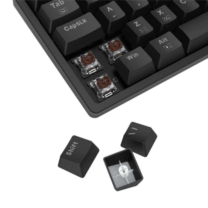 TECLADO REDRAGON MECANICO GAMER AKALI PRETO RGB SWITCH MARROM K642-RGB (PT-BROWN)