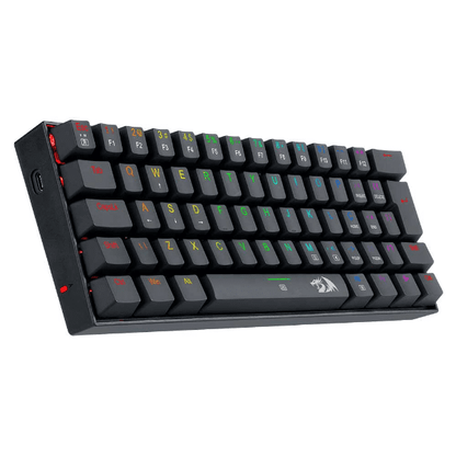 TECLADO REDRAGON MECANICO GAMER DRAGONBORN RGB PRETO SWITCH AZUL ABNT2 K630RGB-1 (PT-BLUE)