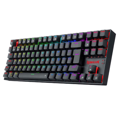 TECLADO REDRAGON MECANICO GAMER KUMARA PRO RGB WIRELESS PRETO SWITCH BLUE K552RGB-BRS-B (PT BLUE)