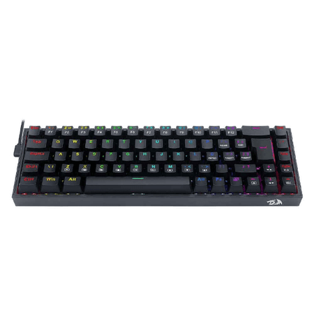 TECLADO REDRAGON MECANICO GAMER CASTOR RGB PRETO SWITCH AZUL ABNT2 K631-RGB (PT-BLUE)