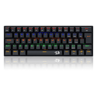 TECLADO GAMER REDRAGON LAKSHMI RAINBOW PRETO SWITCH AZUL - K606R