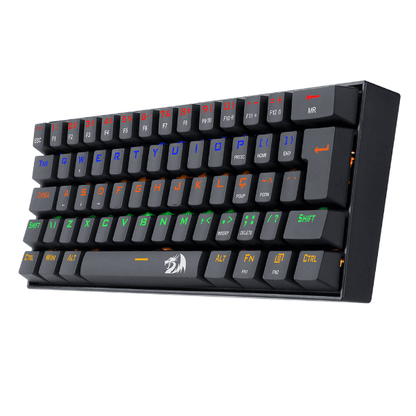 TECLADO GAMER REDRAGON LAKSHMI RAINBOW PRETO SWITCH AZUL - K606R