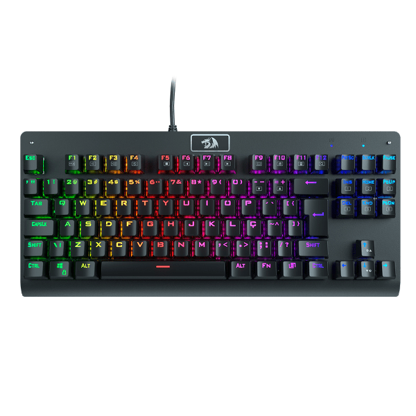 TECLADO GAMER REDRAGON DARK AVENGER K568RGB-2 PT-BLUE SWITCH AZUL