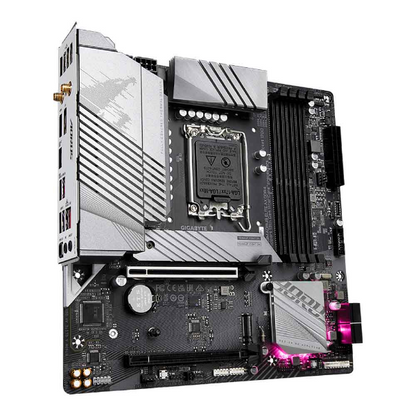 PLACA MAE (INTEL) GIGABYTE B760M AORUS ELITE AX DDR4 1.2 LGA1700 12° 13° E 14° GERACAO