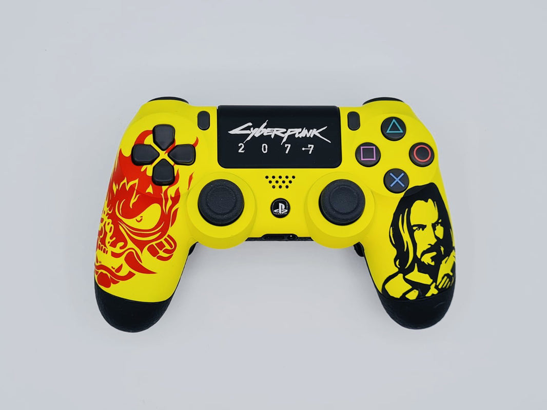 Controle Ps4 com Grip Cyberpunk 2077 Stelf