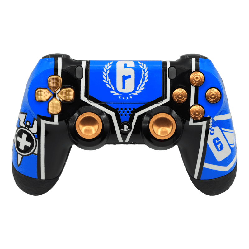 Controle Ps4 com Grip Limited Gold Rainbow 6 Stelf