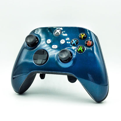 Controle Xbox Series com Grip Metal Blue Elite Stelf