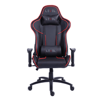 Cadeira Gamer Level LV-C04BI-RED Preto/Vermelho