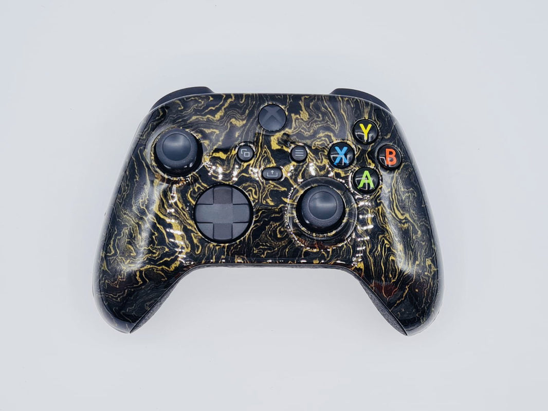 Controle Xbox Series com Grip Gold Liquid Stelf