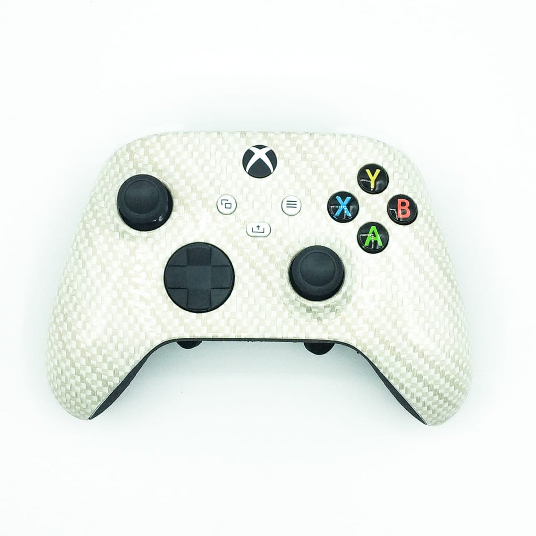 Controle Xbox Series com Grip White gold Stelf