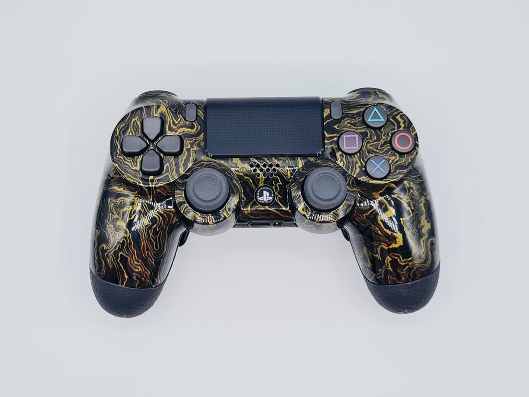 Controle Ps4 com Grip Gold Liquid Stelf