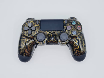 Controle Ps4 com Grip Gold Liquid Stelf