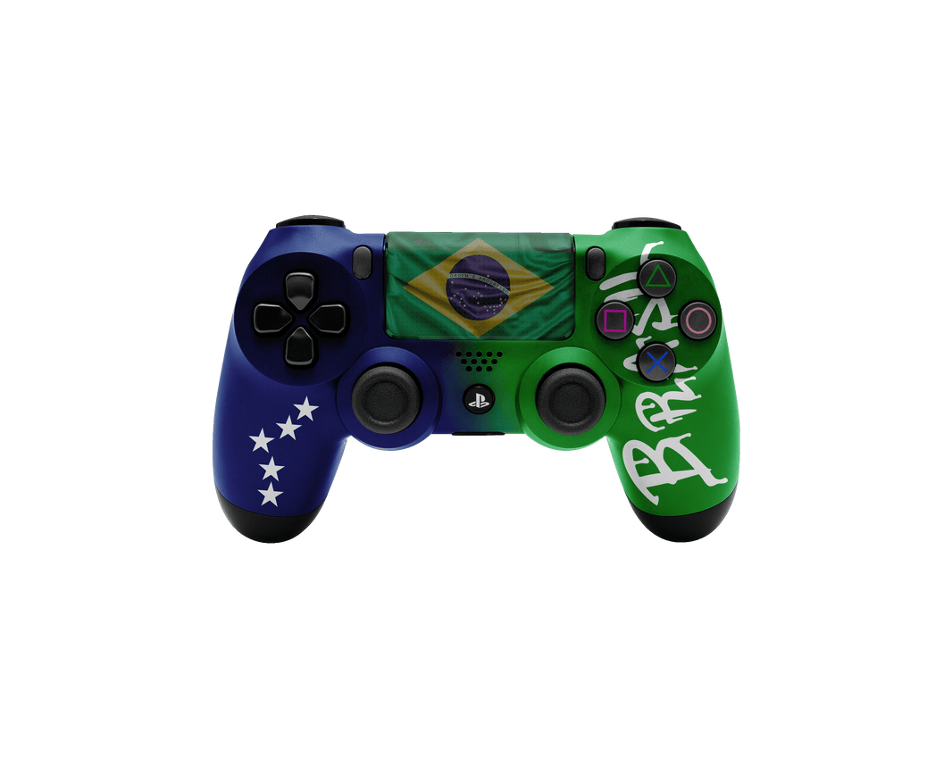 Controle Ps4 com Grip Brasil Stelf