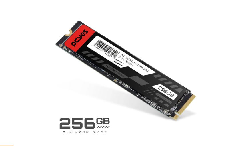 Ssd Pcyes M.2 2280 Nvme Pcie 3.0X4 256Gb - Leitura 2019Mb Gravação 1052Mb/S - Ssdnvmeg3Py256