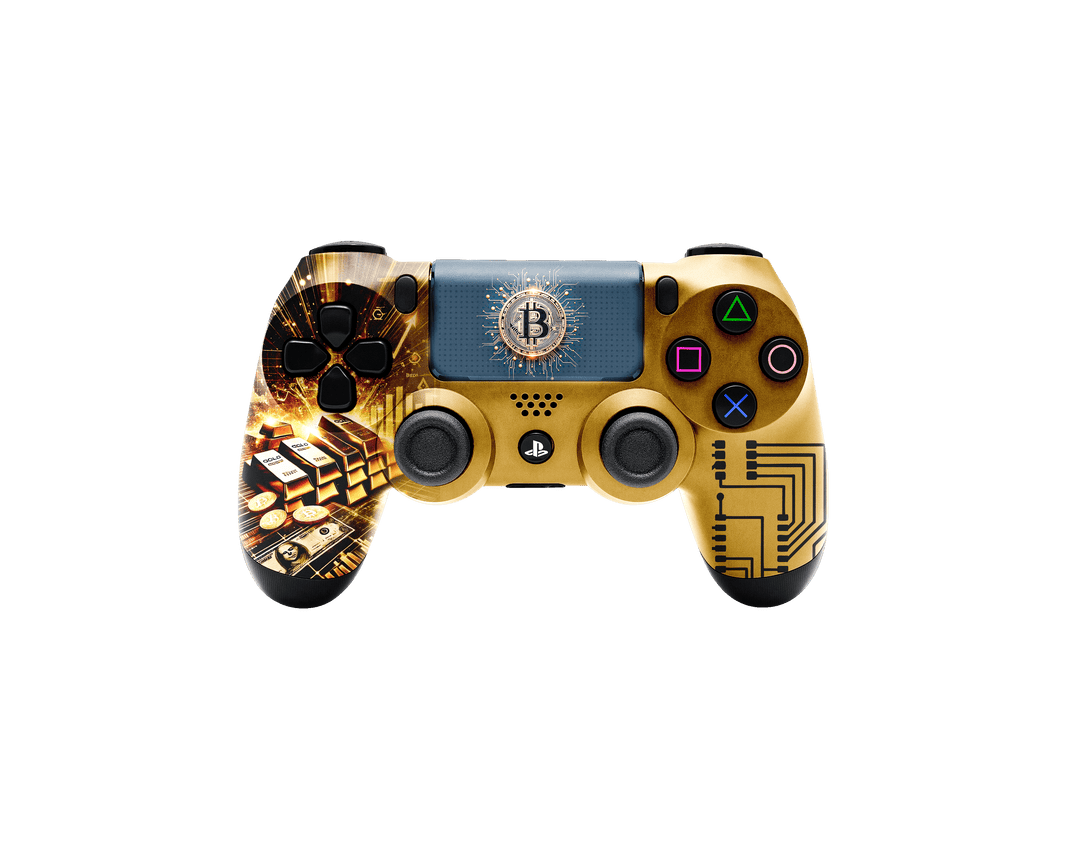 Controle Ps4 com Grip Bitcoin Stelf