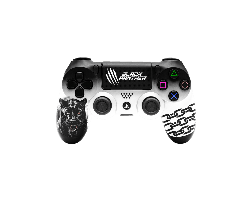 Controle Ps4 com Grip Black Panther Stelf