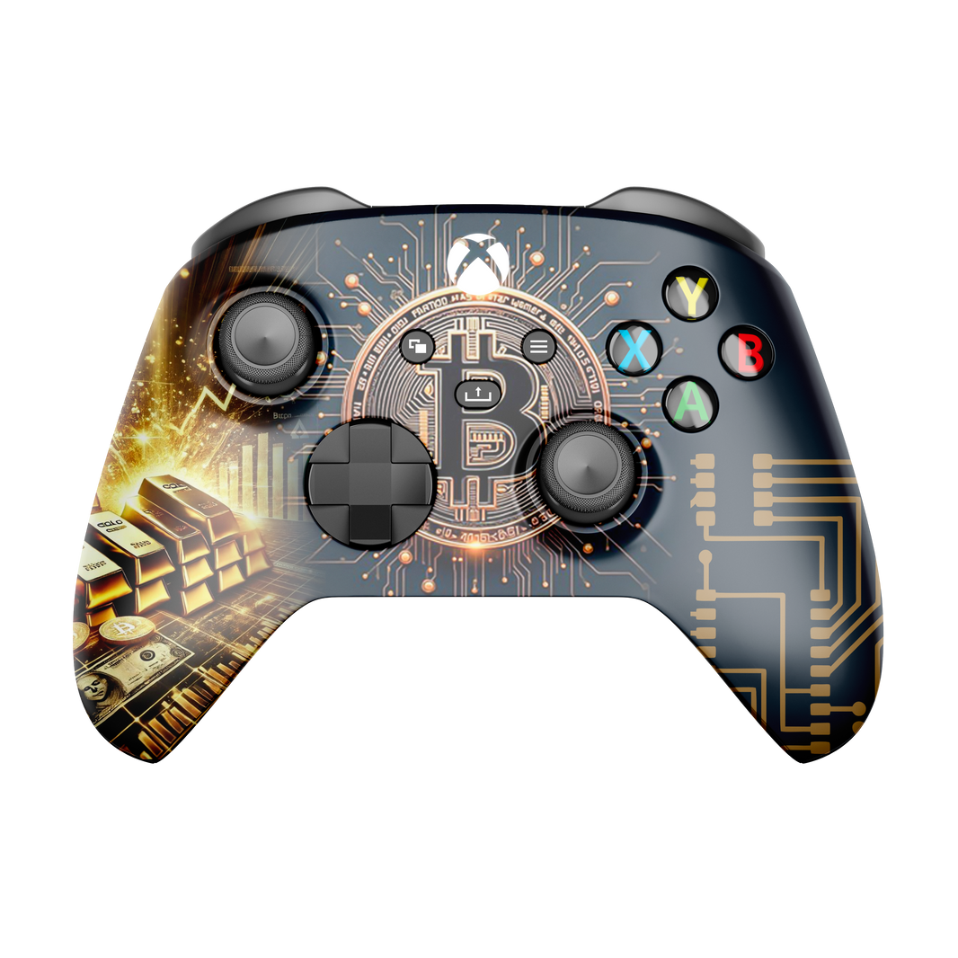 Controle Xbox Series com Grip Bitcoin Stelf