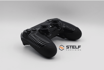 Controle Ps4 com Grip Black Carbon Stelf