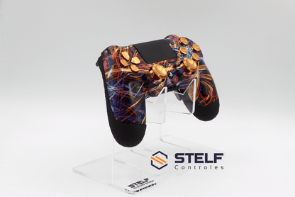 Controle Ps4 com Grip Limited Gold Abstract Light Stelf