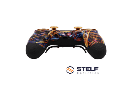 Controle Ps4 com Grip Limited Gold Abstract Light Stelf
