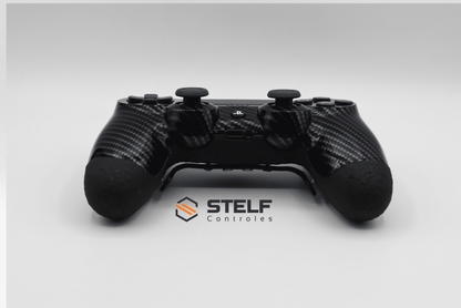 Controle Ps4 com Grip Black Carbon Stelf