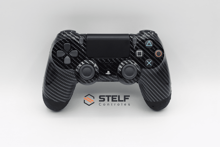 Controle Ps4 Black Carbon Casual controle sem paddles Stelf