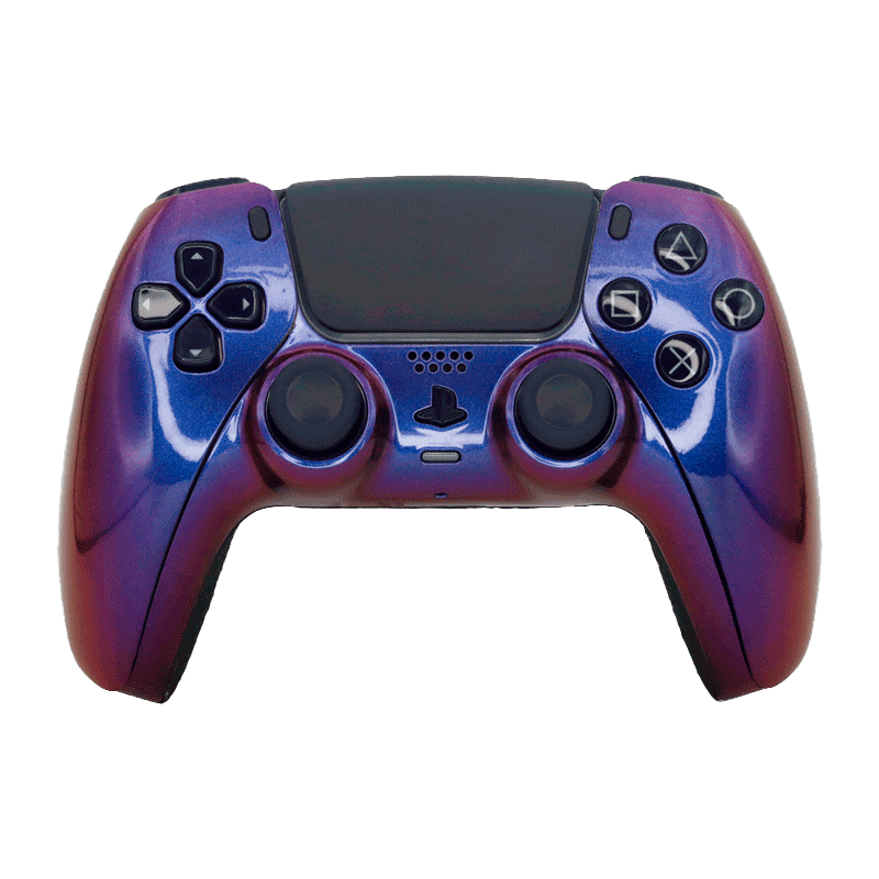 Controle Ps5 com Grip Purple Chameleon b/ Pretos Stelf