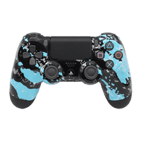 Controle Ps4 Abstract Cyan Casual controle sem paddles Stelf