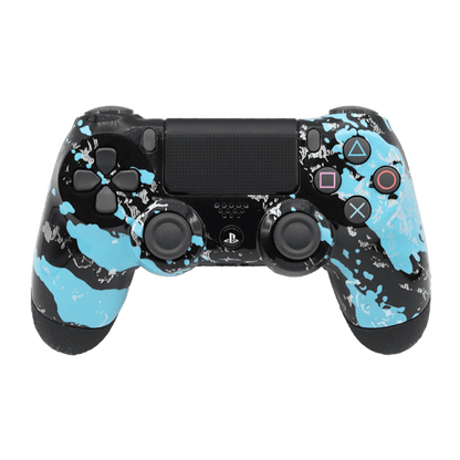 Controle Ps4 Abstract Cyan Casual controle sem paddles Stelf