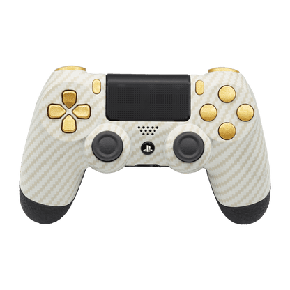 Controle Ps4 com Grip White Gold Stelf