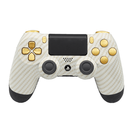 Controle Ps4 com Grip White Gold Stelf