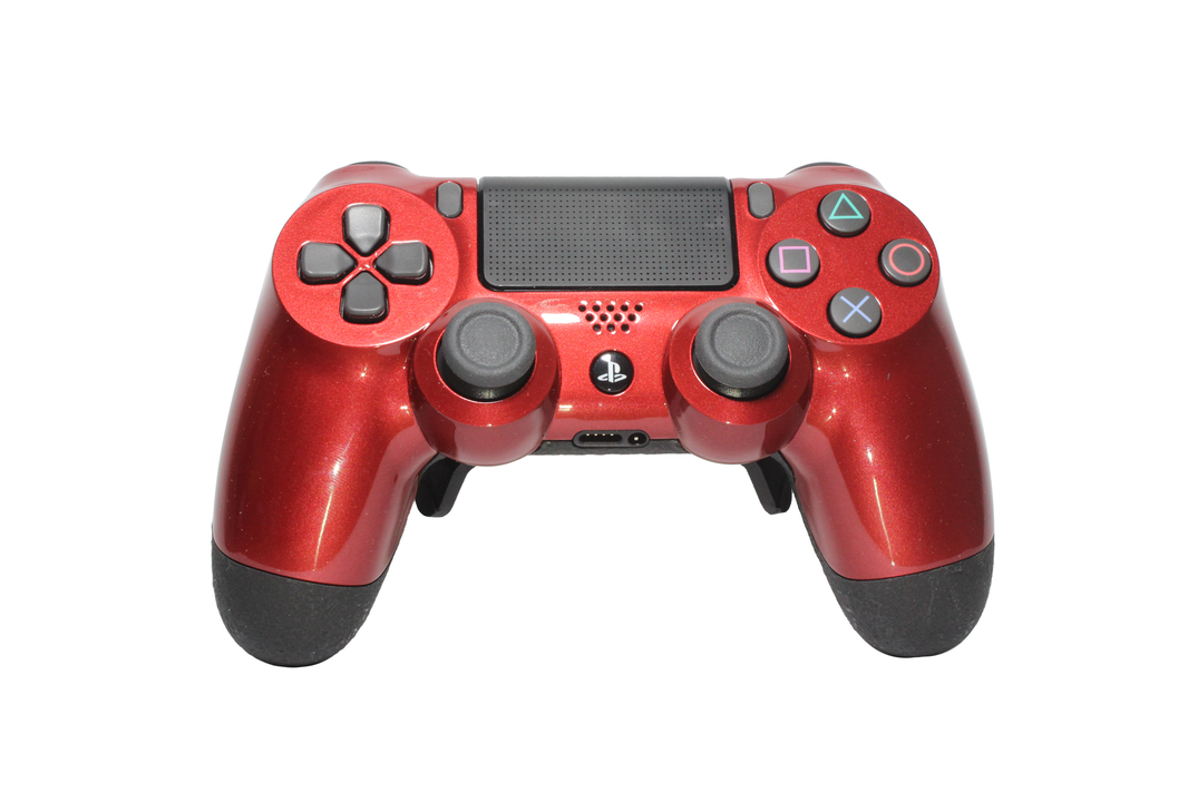 Controle Ps4 Metal Red Casual controle sem paddles Stelf
