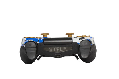 Controle Ps4 com Grip Limited Gold Modern Blue Stelf