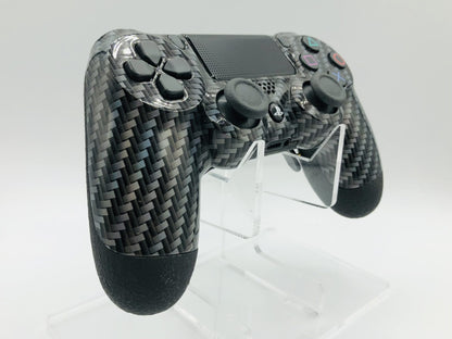 Controle Ps4 com Grip Glow Carbon Stelf