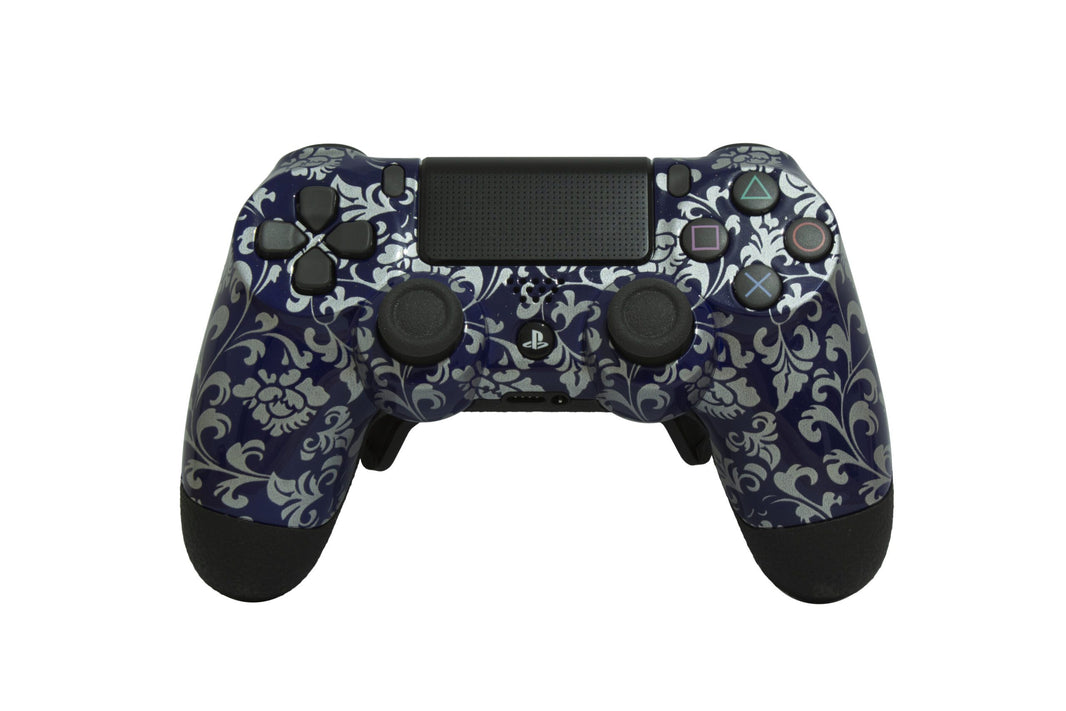 Controle Ps4 Floral Blue Casual controle sem paddles Stelf